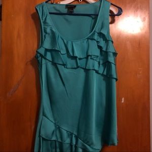 Silky Teal Tank Top